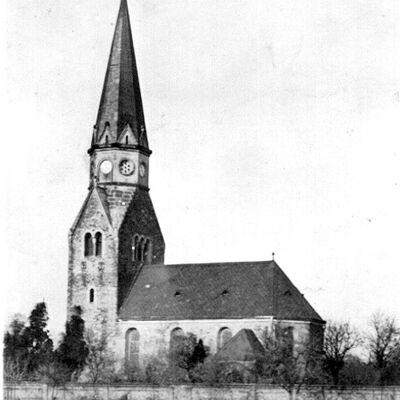 Bild vergrößern: 1. Bltezeit um 1930 der Dorfkirche Petersroda