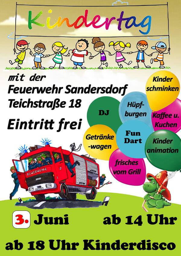 Kindertag 2023 in der Feuerwehr Sandersdorf