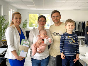 Familie Ritter mit der kleinen Marie Klara