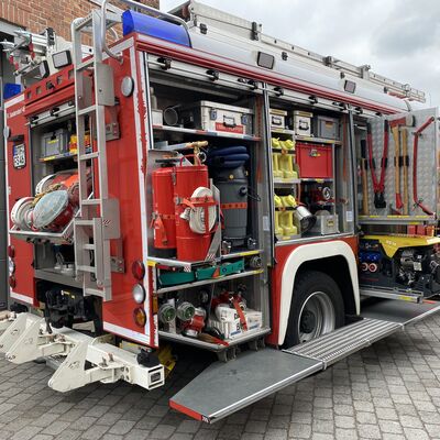 Bild vergrößern: Die Feuerwehr Sandersdorf beim Weinfrühling 2023 in Sandersdorf-Brehna
