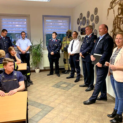 Bild vergrößern: Grundlehrgang 2023 bei der Feuerwehr Sandersdorf-Brehna