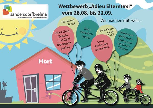 Adieu Elterntaxi - Wettbewerb zwischen den Horten von Sandersdorf-Brehna 2023