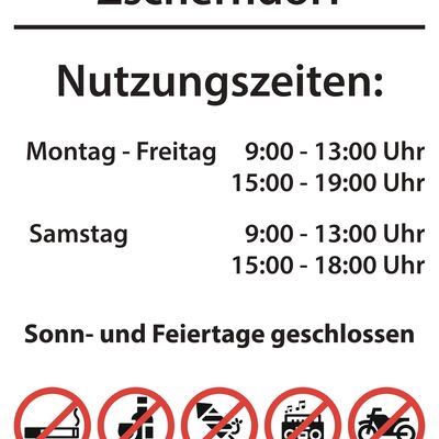 Mini-Skateranlage Zscherndorf - Nutzungszeiten