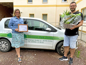 Astrid Schindler und ihr Sohn Patrick Liebmann.