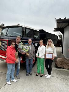 Annemarie Reichenbach, Mark Reichenbach, Lothar Reichenbach, Brgermeisterin Steffi  Syska und Karolin Reichenbach.