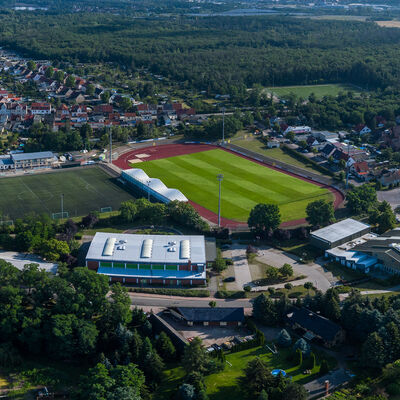 Bild vergrößern: Sandersdorf - Stadion - Luftaufnahme