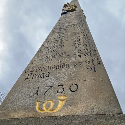 Bild vergrößern: Postdistanzsäule am Brehnaer Markt