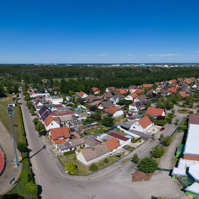 Bild vergrößern: Sandersdorf - Am Waldesrand - Luftaufnahme