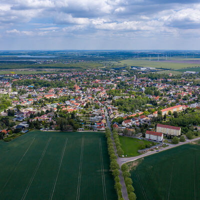 Bild vergrößern: Die Ortschaft Roitzsch - Luftaufnahme