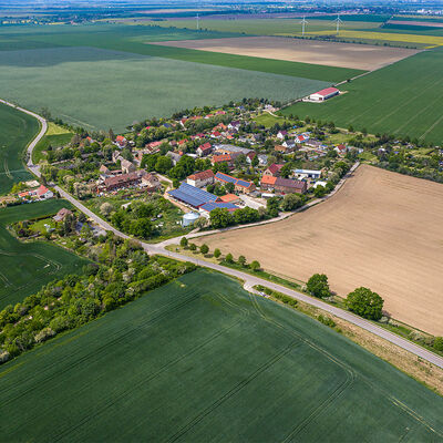 Bild vergrößern: Der Ortsteil Beyersdorf - Luftaufnahme