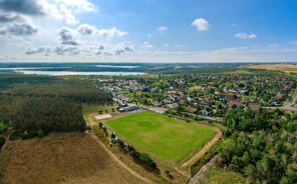 Der Sportplatz von Petersroda - Luftaufnahme