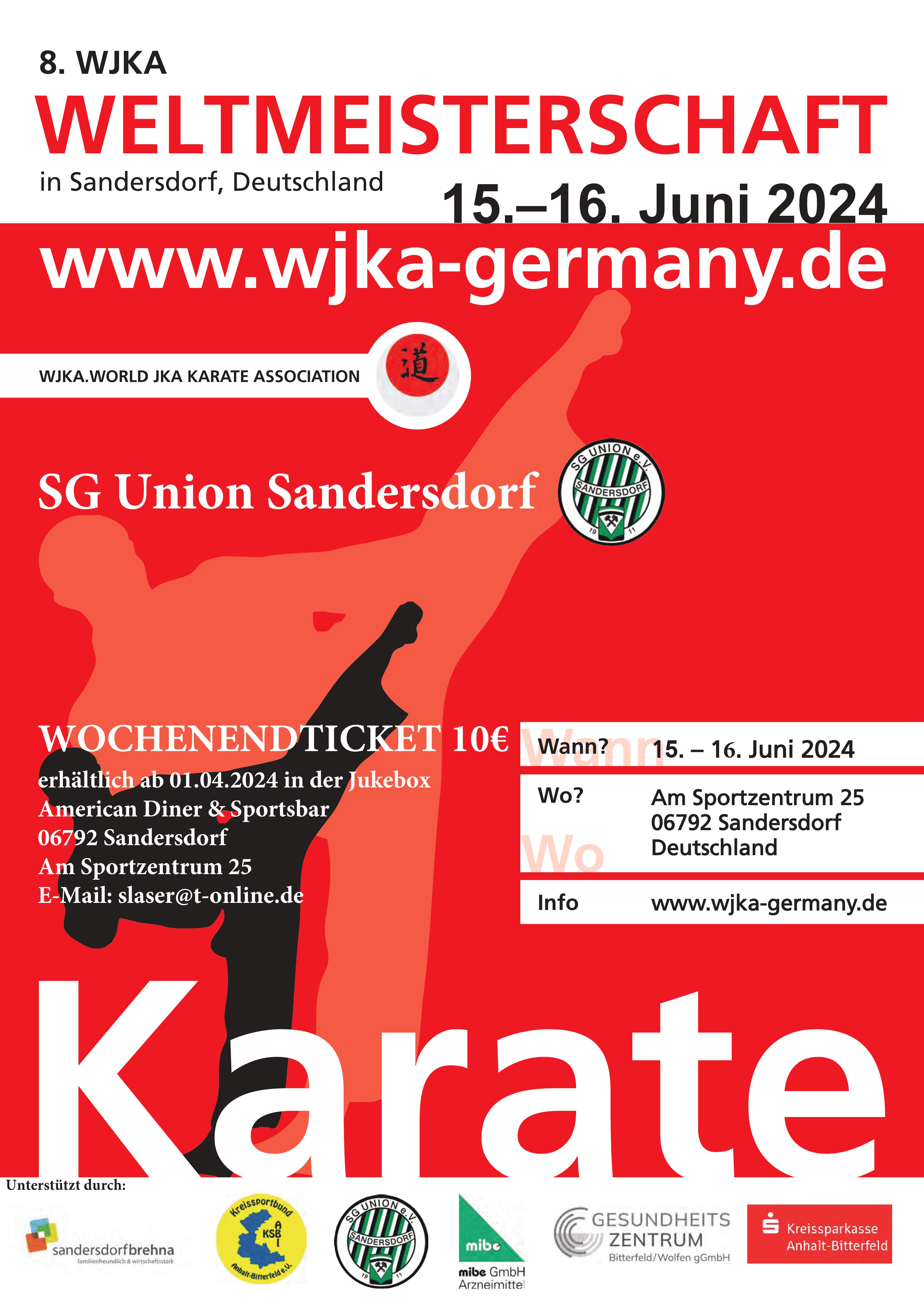 Karate-WM 2024 in Sandersdorf-Brehna