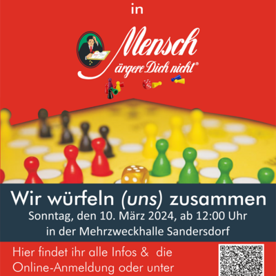 1. Offene Landesmeisterschaft Sachsen-Anhalt in Mensch ärgere dich nicht® 2024 in Sandersdorf-Brehna