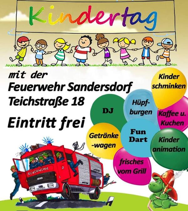 Bild vergrößern: Kinderfest bei der Feuerwehr Sandersdorf