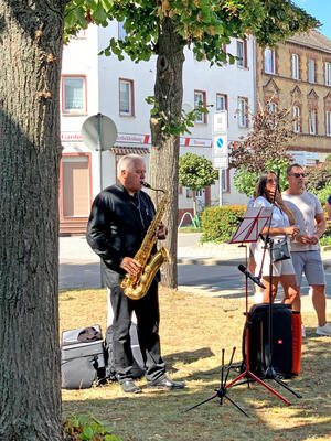 Die Veranstaltung wurde von passender Musik begleitet.