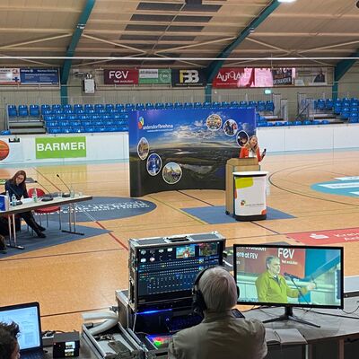 Bild vergrößern: Auch das konnte man im Live-Stream verfolgen.