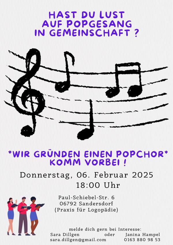 Bild vergrößern: Grau Schwarz Einfach Illustrativ Noten Musik Konzert Flyer