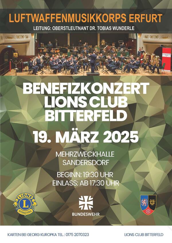 Bild vergrößern: Benefizkonzert Plakat 2025