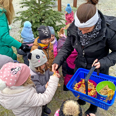 Bild vergrößern: Baumpatenschaft des Weihnachtsbaumes am Rathaus Sandersdorf