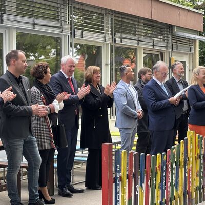 Bild vergrößern: Impressionen von der Übergabe des Fördermittelbescheids