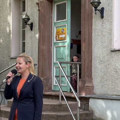 Bild vergrößern: Impressionen von der Übergabe des Fördermittelbescheids