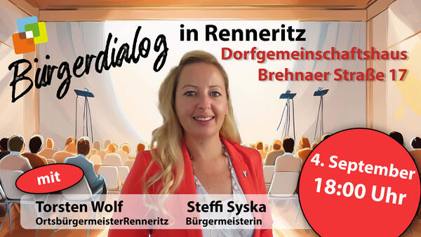 Bürgerdialog in Renneritz am 4. September 2025
