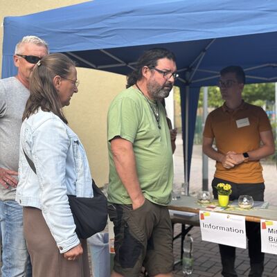 Bild vergrößern: Impressionen von der ISEK Bürgerveranstaltung am 5. August 2025 in Zscherndorf