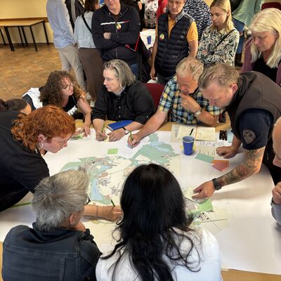 Bild vergrößern: Impressionen von der ISEK Bürgerveranstaltung am 5. August 2025 in Zscherndorf