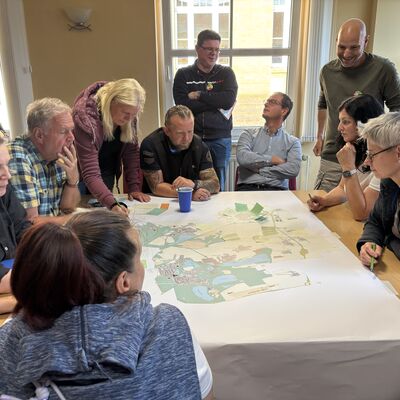 Bild vergrößern: Impressionen von der ISEK Bürgerveranstaltung am 5. August 2025 in Zscherndorf