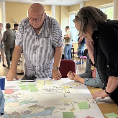 Bild vergrößern: Impressionen von der ISEK Bürgerveranstaltung am 5. August 2025 in Zscherndorf