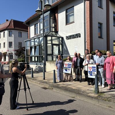Bild vergr&ouml;&szlig;ern: Pressegespr&auml;ch Pr&auml;sentation Stadtwappenentw&uuml;rfe