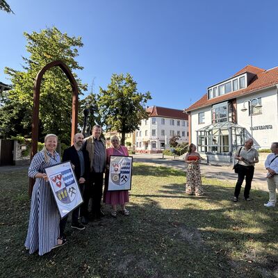 Bild vergr&ouml;&szlig;ern: Pressegespr&auml;ch Pr&auml;sentation Stadtwappenentw&uuml;rfe