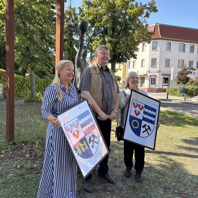 Bild vergr&ouml;&szlig;ern: Pressegespr&auml;ch Pr&auml;sentation Stadtwappenentw&uuml;rfe