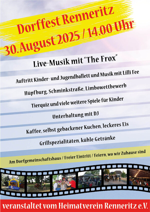 2025-07-15 Plakat Kinderfest 2025 Renneritz Lindenstein
