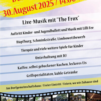 2025-07-15 Plakat Kinderfest 2025 Renneritz Lindenstein