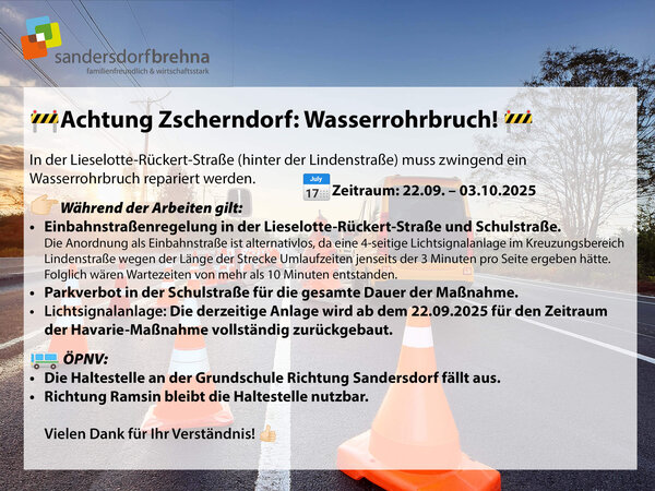 Havarie in Zscherndorf September 2025