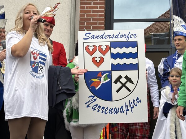 Schlüsselübergabe am 11.11 2025 am Rathaus Sandersdorf