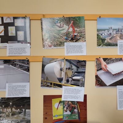 Bild vergrößern: In Kooperation mit der Papierfabrik ProGroup wurden die Kinder an das Thema Recycling herangeführt.