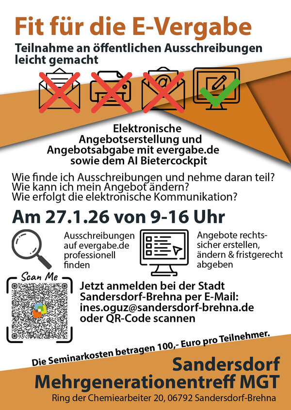 Bild vergrößern: E-Vergabe Veranstaltung im Januar 2026