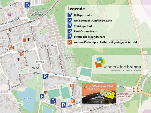 Bild vergr&ouml;&szlig;ern: Parkplatzkarte f&uuml;r den 4. OldiesCup am 31.1.2026