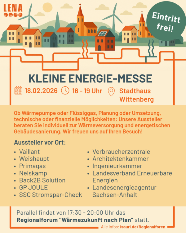 Kleine Energiemesse in Wittenberg - Veranstaltungsplakat