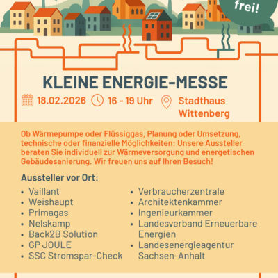 Kleine Energiemesse in Wittenberg - Veranstaltungsplakat