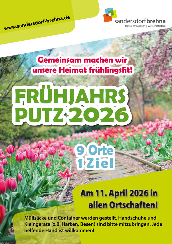 Plakat Fr&uuml;hjahrsputz 2026