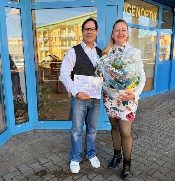 Torsten Gottwald und B&uuml;rgermeisterin  Steffi Syska