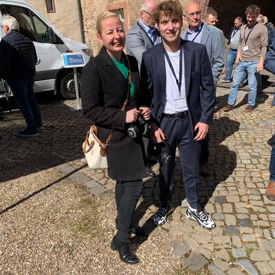 B&uuml;rgermeisterin Steffi Syska mit Moritz