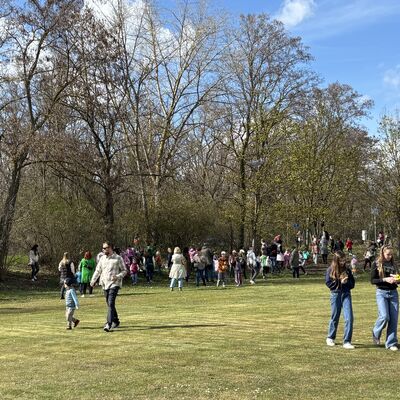 Bild vergr&ouml;&szlig;ern: Impression der Ostereiersuche in Zscherndorf im April 2026