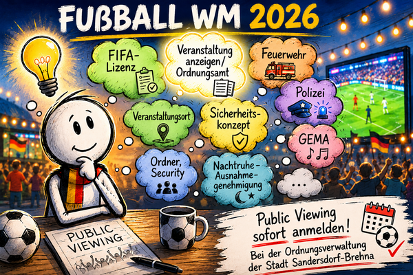Grafische &Uuml;bersicht zum Public Viewing - anmelden bei der Beh&ouml;rde
