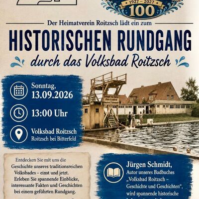 Historischer Rundgang durch das Volksbad Roitzsch 2026