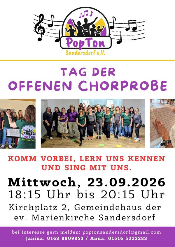 Tag der offenen Chorprobe