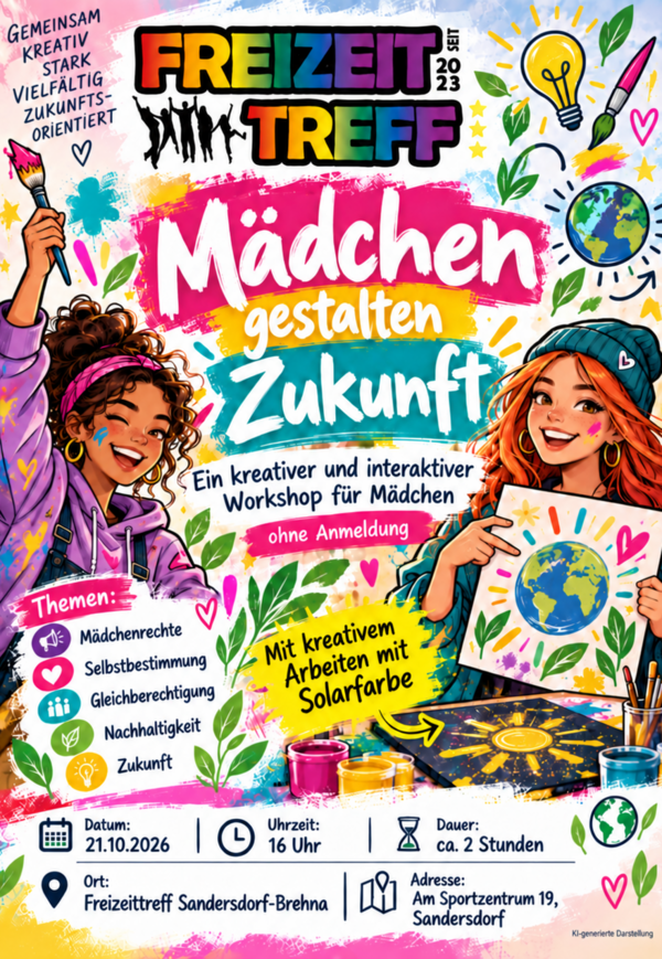 Plakat Bildungsprojekt Weltm&auml;dchentag am 21.10.2026